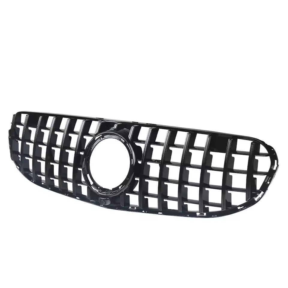 Mercedes GLC X253/C253 Facelift Gloss Black Panamericana GT Style Grill (2019-2022)