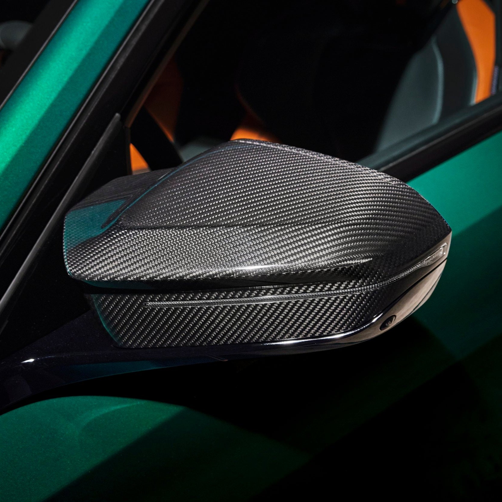 BMW 5 Series G60 G61 & M5 G90 G99 M-Style Pre-Preg Dry Carbon Fibre Mirror Covers By OPTIC (2024+)