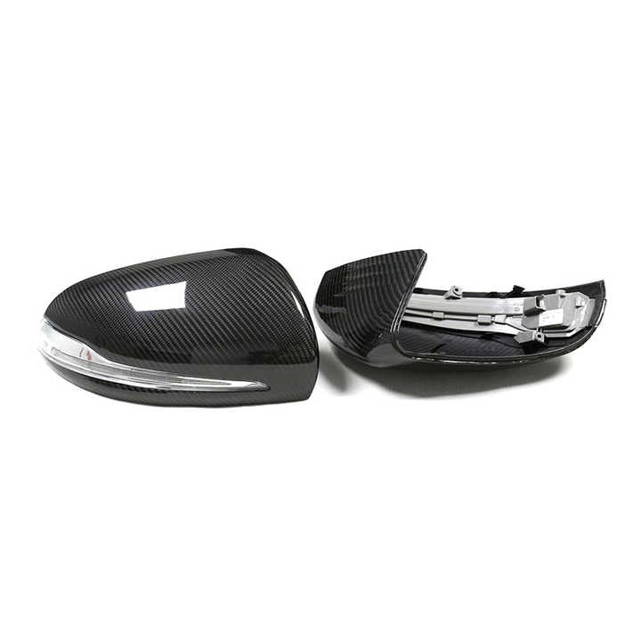 Mercedes C Class W205 / E Class W213 Pre-Preg Dry Carbon Fibre Mirror Covers By OPTIC (2014-2021)
