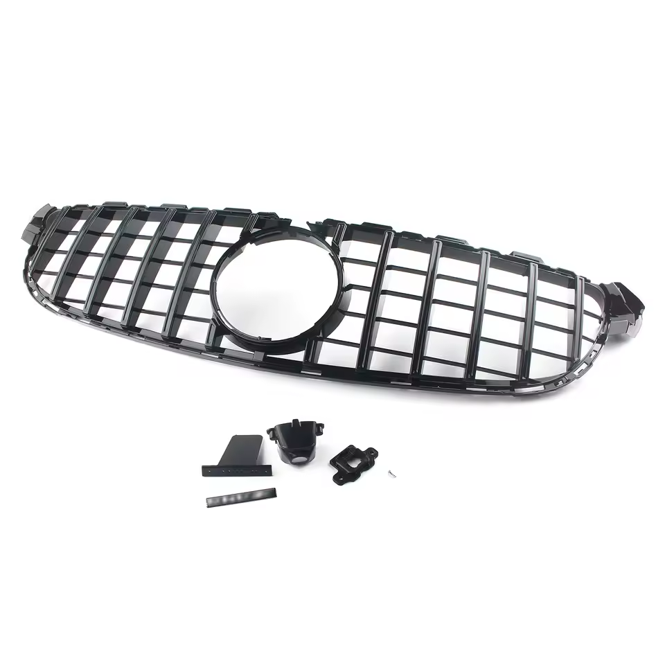 Mercedes C-Class C63 W205/C205 Gloss Black Panamericana GT Style Grill (2015-2018)