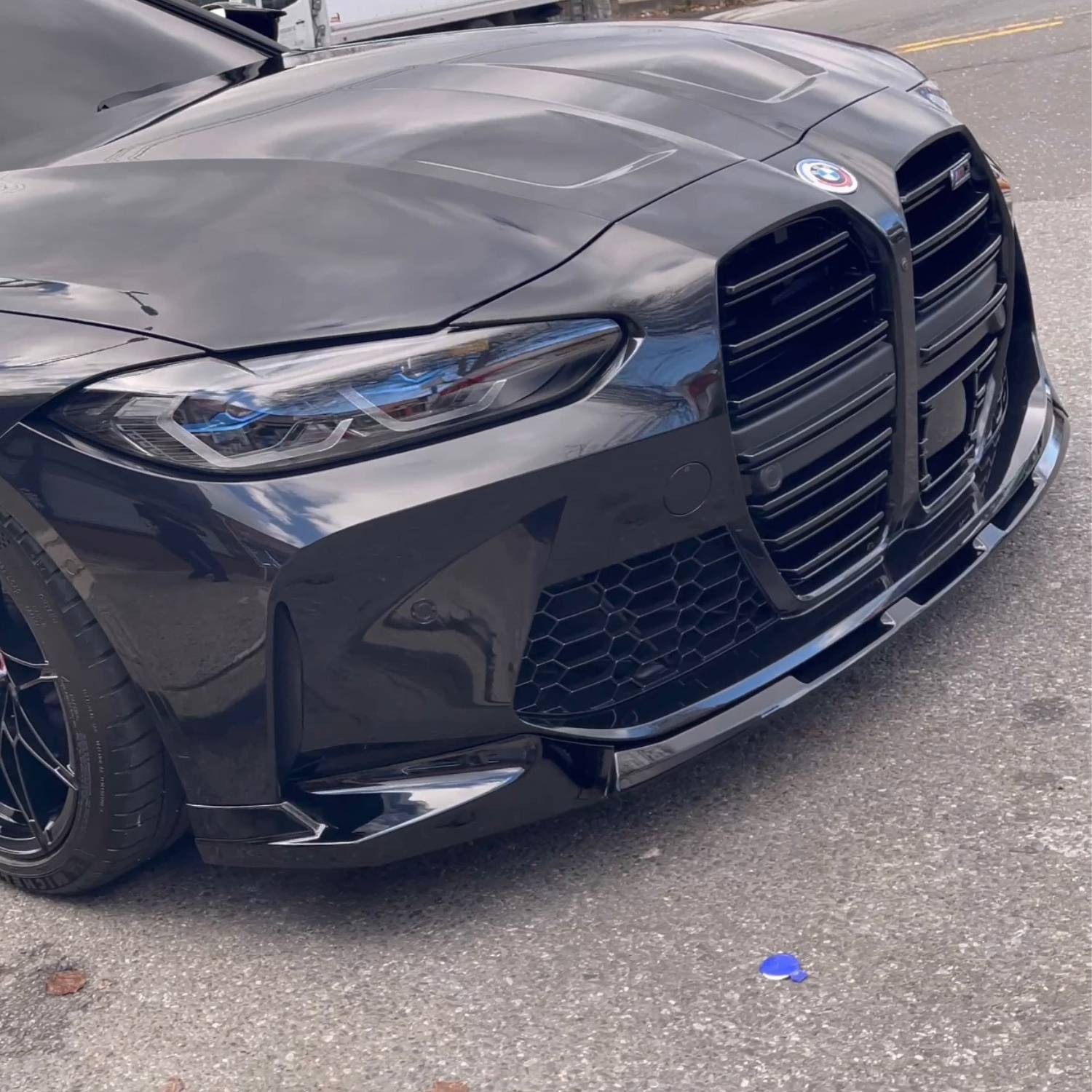 BMW M3 G80 G81 / M4 G82 G83 Gloss Black Abs Mp Style Front Lip Splitter (2021+)