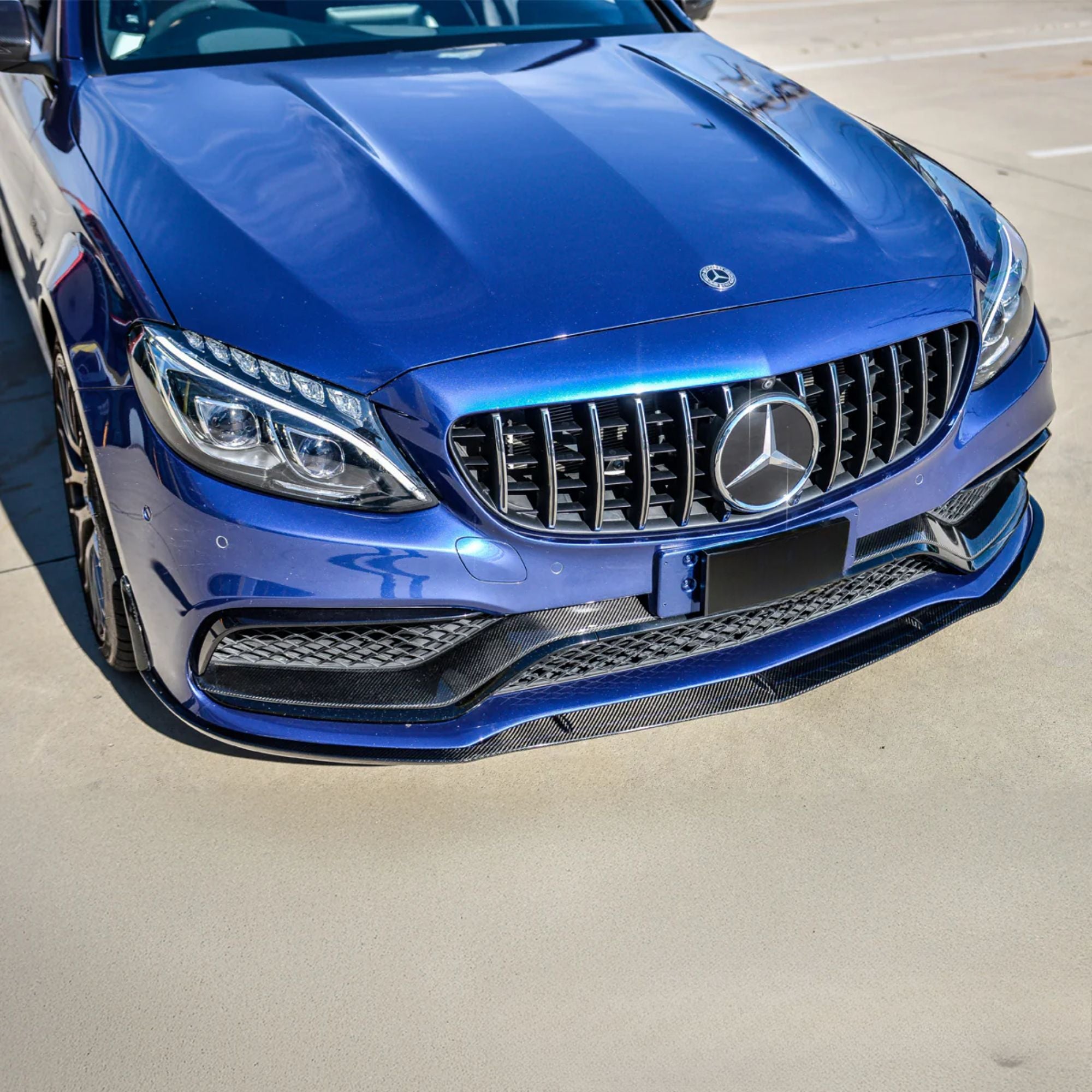 Mercedes C-Class C63 W205/C205 Gloss Black Panamericana GT Style Grill (2015-2018)