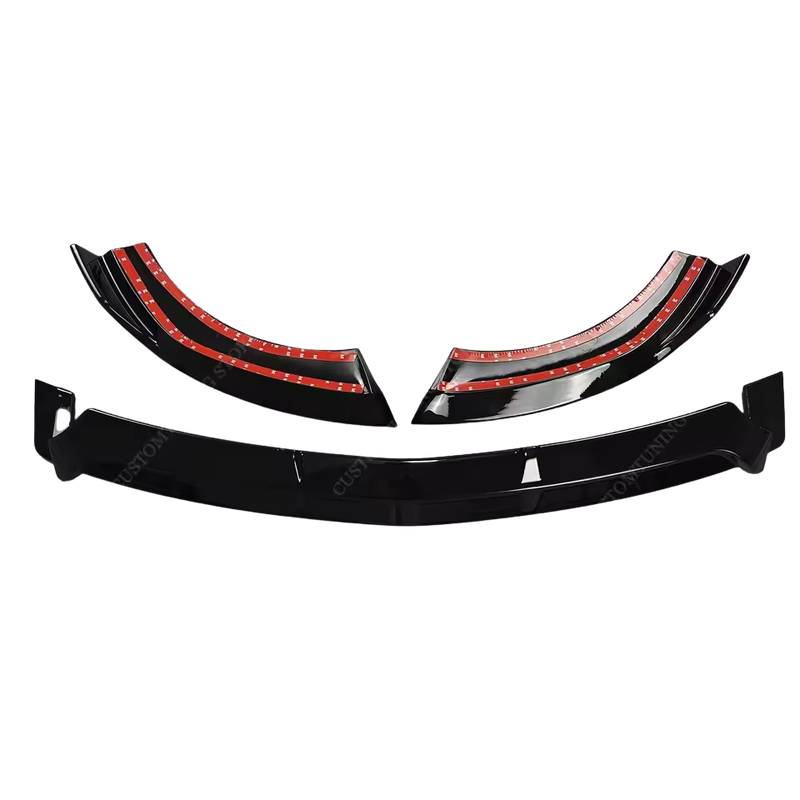 Mercedes E-Class W213 4 Door AMG Style Gloss Black Front Lip Splitter (2017-2020)