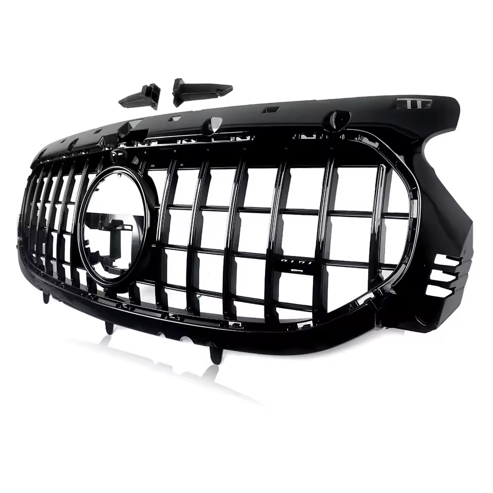 Mercedes GLA H247 Gloss Black Panamericana GT Style Grill (2020-2023)