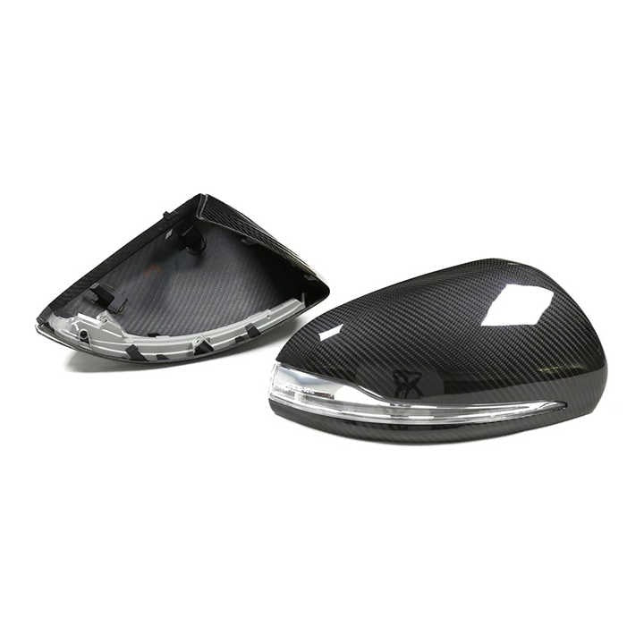 Mercedes C Class W205 / E Class W213 Pre-Preg Dry Carbon Fibre Mirror Covers By OPTIC (2014-2021)