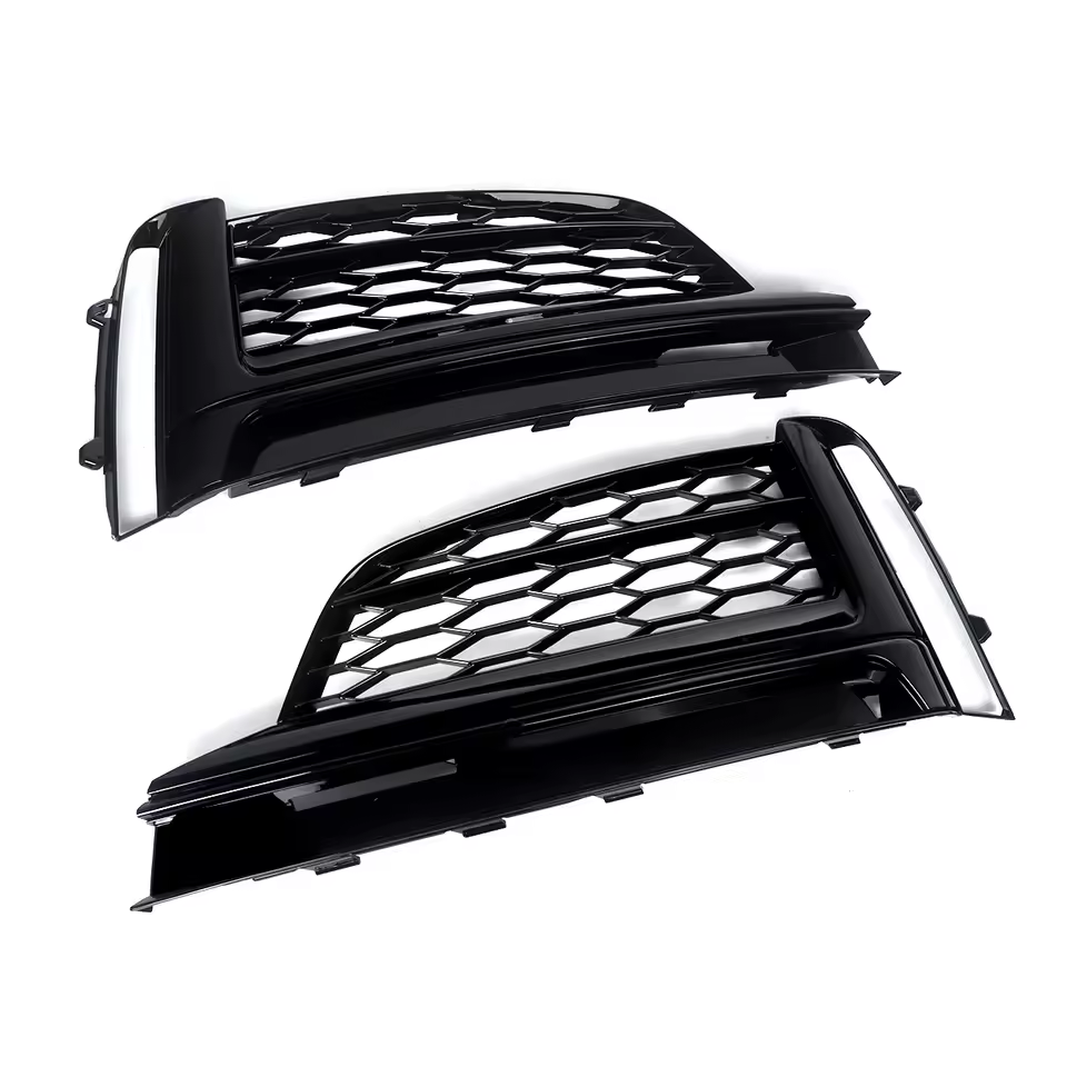 Audi A5/S5 B9 Gloss Black Fog Light Grills (2016-2019)