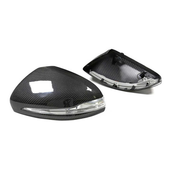 Mercedes C Class W205 / E Class W213 Pre-Preg Dry Carbon Fibre Mirror Covers By OPTIC (2014-2021)