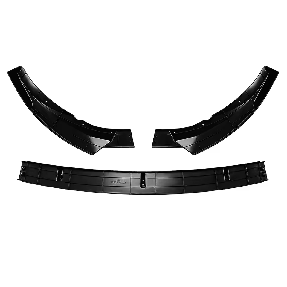 Mercedes C-Class W205 Facelift AMG Style Gloss Black Front Lip Splitter (2019-2021)