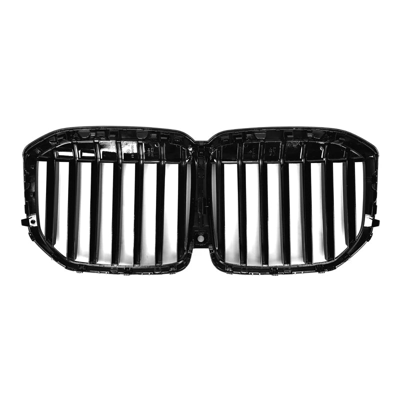 BMW X7 G07 LCI Gloss Black Single Slat Front Grills (2023+)