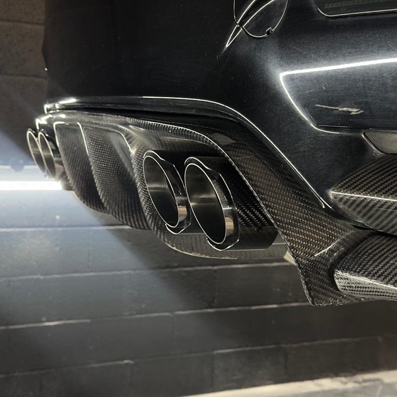 BMW M2 F87 Slash Cut Carbon Exhaust Tips
